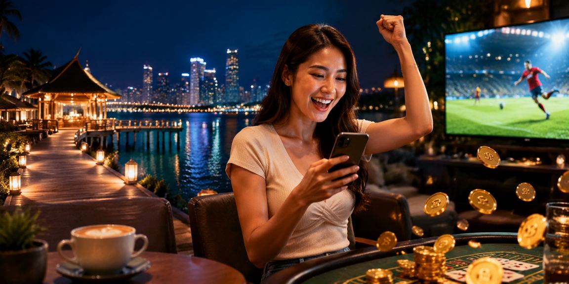 Pemain dari Johor memainkan baccarat dalam talian di platform kasino mbi33