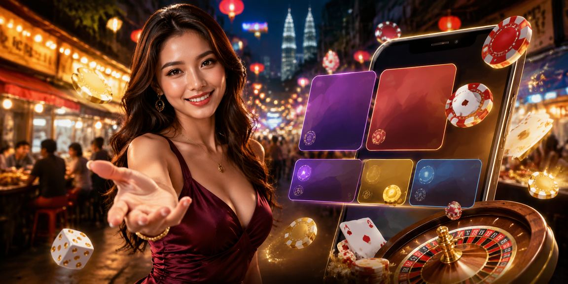 Antara muka aplikasi kasino mbi33 dengan gaya Malaysia moden